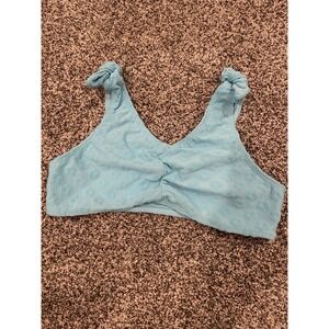 Miken Swim Girls Size 14 Swimsuit Top Aqua Nordstrom